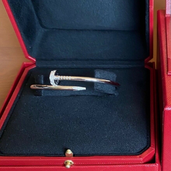 Cartier Juste Un Clou Diamond Bracelet in 18k Yellow Gold 0.58 CTW - Picture 4 of 5